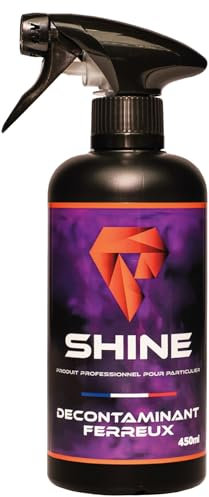 SHINE - Décontaminant ferreux - 750 ML - Élimine efficacement Les Particules de Fer Incrustées pour Une Voiture Impeccable