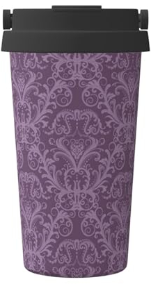 Mug isotherme violet pour boissons chaudes et froides, tasse à café de voyage, bouteille d'eau de sport