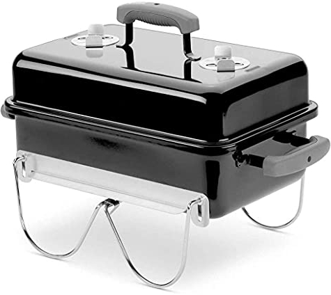 Barbecue-Grill Tragbarer Grill, Camping-Holzkohlegrill, Hochglanz-Emaille-Material, Geeignet für 3-7 Personen, Einsatzumgebung, Außenbereich, Terrasse, Innenhof