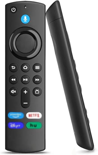 Ersatz-Sprachfernbedienung (3rd GEN), Bluetooth Ersatz Fernbedienung Passend für Fire Smart-TVs Stick 2nd Gen & 3rd Gen, Fit für Smart TV Cube 1st Gen & 2nd Gen