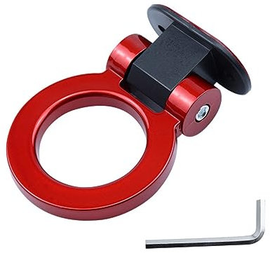 SOLUSTRE 4 Pz gancio di traino auto gancio decorativo etichetta Veicoli kit plasil gancio traino macchine cars Arredamento rosso gancio per rimorchio modificato per veicolo plastica abs