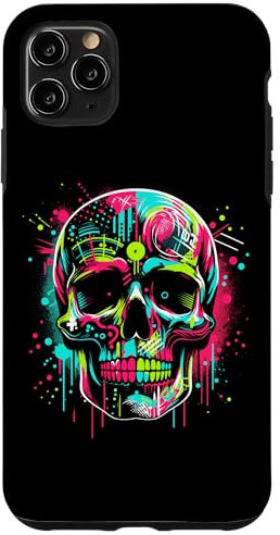 Cool Halloween Skull In Graffiti Art Style Halloween Case for iPhone 11 Pro Max