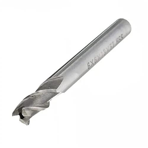Straight Router Bits 6mm 3 Flute HSS Aluminium Extra Long End Mill Cutter CNC Bit Straight Bit