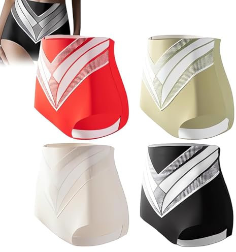 Short de Mise en Forme en Fibre de Titane et Tourmaline, Short de Mise en Forme réparateur en Fibre ionique de Soie glacée (Four Colors,XL)