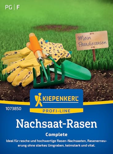 Kiepenkerl Profi-Line Nachsaat-Rasensamen Premium-Nachsaatperlen 1073800 - Turbo Nachsaat Rasen für dichten, robusten Rasen - Rasenteppich, Rasensaat