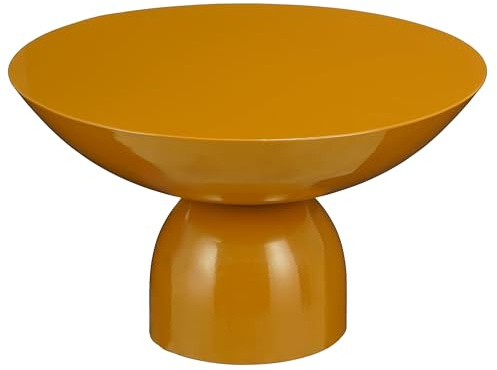 MICA Decorations Celise Beistelltisch – H28 x Ø47 cm – Metall – Braun