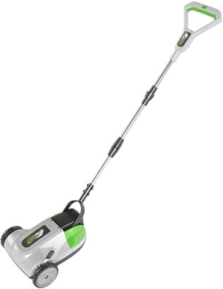 WRJAHCG Mini Tosaerba Elettrico,Tagliaerba Elettrico 21 Cm per Piccoli Giardini,Tosaerba Elettrico A Batteria 3 Altezze di Taglio Rasaerba A Batteria,No
