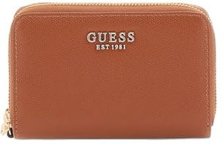 GUESS Porte-Monnaie Amorette SLG Double Zip Wallet Cognac Brun
