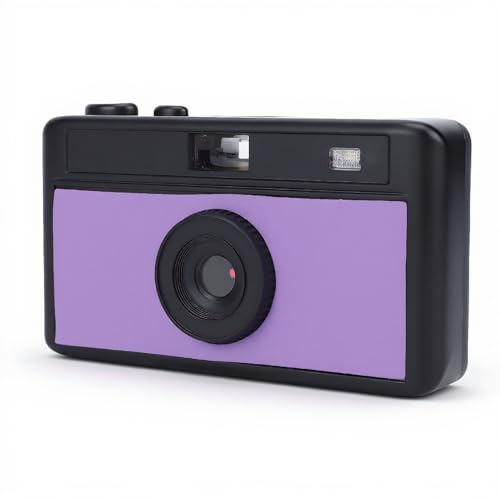 YUEHISY Cámara Retro, Cámara sin Espejo Estilo Película de 12 MP con Luz de Relleno, Pantalla a Color de 0,96 Pulgadas, con Visor Físico, Compacta para Viajes de Fotografía