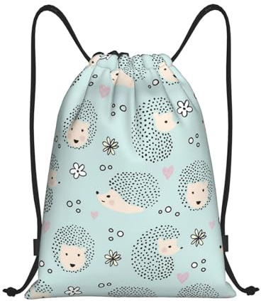 Viele Igel-Turnbeutel, leichter Sportrucksack für Damen und Herren
