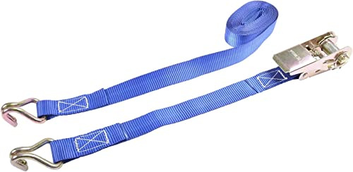Sterling Ratchet Strap 25mm x 5m – 800kg Heavy Duty Tie Down Strap with Claw Hooks, EN12195-2 Certified Load Securing Strap for Trailers, Roof Racks, Motorbikes & Cargo