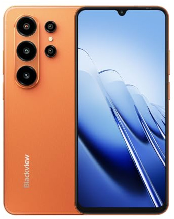 Blackview Wave 10 | 6,88 HD+ IPS 120Hz | 32GB RAM + 256GB (2TB) | Orange | Smartphone LTE | 5000mAh Akku | Android 16 | 32MP + 13MP Kamera | Dual SIM | GPS | 2 Jahre Garantie