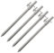 g8ds 4X Edelstahl Bankstick Silber Small 20-35cm Rutenhalter Rutenauflage Rodpod Angeln