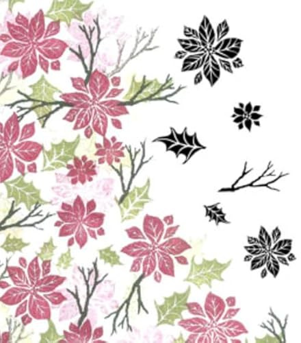 Card-io Winter Blooms Clear Stamp Set, Synthetic Material, 17.5 x 10 x 0.4 cm
