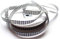 CaPiSo 50m 10mm Karoband Vichy Geschenkband Landhaus Schleifenband Vichykaro Dekoband (Kleines Karo Schwarz, 50m 10mm)