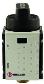 RIEGLER 142519-FUM 951 Kugelhahn 3/2-Wege »FUTURA-mini«, abschließbar, BG 0, G 1/4, 1Stk