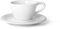 notNeutral LINO Porzellantasse und Untertasse, Doppel-Cappuccino, 170 ml, Weiß, 1 Stück