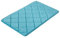 PANA® Memoryschaum Badematte mit Flanell Bezug (50 x 80 cm) • Weicher Badteppich • Waschbare Weichschaummatte für Bad und Dusche • Duschvorleger für Badezimmer • Farbe: Petrol