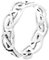 Windalf Irischer Keltenring Silber-Ring TUATHA 0.6 cm Partnerring mit durchgehendem Muster Freundschaftsring Damenring 925 Sterlingsilber (Silber, 64 (20.4))