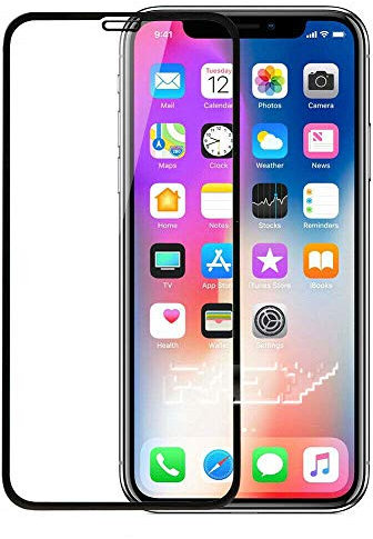 Todobarato24h Protector Compatible con iPhone XI 11 6.1 Cristal Templado Negro Completo Cubre Todo