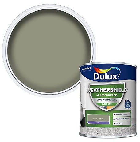 Dulux Weathershield Multi Surface Paint, 5362501, Green Glade, 750 ML