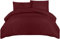 Utopia Bedding Bettwäsche 200x200 Set - Mikrofaser Bettbezug 200x200 cm + 2 Kissenbezüge 50x75 cm - Burgund