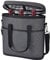 Kato Tirrinia Insulated Wine Carrier - 3 Bottle Picnic Cooler Tote Bag Padded Wine Bag with Adjustable Shoulder Strap Grey