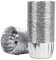 Spesh 50 Pièces Moules à Cupcake et Muffins Moule Muffins Aluminium Caissettes Cupcake Mini Moules Muffin Jetable pour Cupcake Muffin Mariage(Argent)