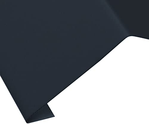 Parotec, Traufblech, leitet Regenwasser vom Dach zur Rinne, Aluminium, Länge 1 m, Kantenlängen 13/70/167, Graphit