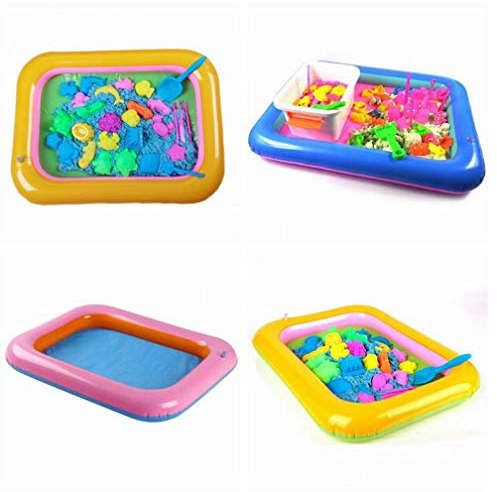 TOSSPER Bac À Sable Gonflable De Sable Gonflable Multifonction pour Enfants Enfants À L'intérieur Jouant De La Fête De Sable Cadeau Cadeau Cadeau De Mariage pour Invités Bleu