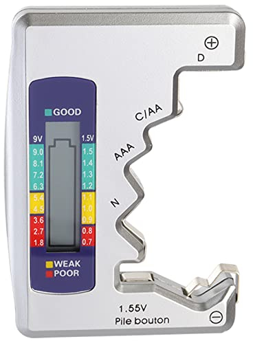 Bestgle digitaler batterietester analoger battery checker multi size batterieprüfer batterie testgerät lcd batterie tester zum prüfen des ladezustands für aa aaa c d 9v 1.5v knopfzellenbatterien