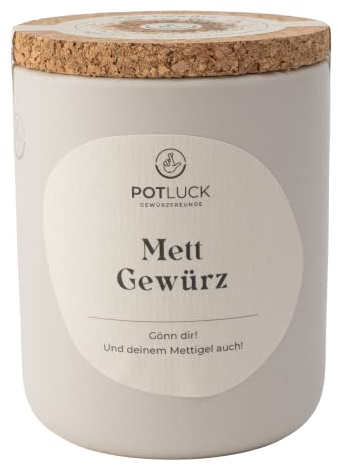 POTLUCK | Mett Gewürz | Gewürzzubereitung im Keramiktopf | 80g | Vegan, glutenfrei und mit natürlichen Inhaltsstoffen