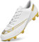 GOGOUP Scarpe da Calcio Uomo FG/AG Professionale Sportivo All'aperto Scarpe da Allenamento Spike Teenager Scarpe da Calcetto Antiscivolo Bianco 37 EU