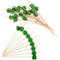 AWCIGG® 100 Stück Cocktailspieße Kleeblatt Hölzerne Cocktail Zahnstocher Patrick's Day Partyspieße Sticks für St. Patrick's Day Hochzeit Geburtstag Party Dekoration