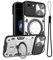 GOTOURED for iPhone 8 Plus Case/iPhone 7 Plus Phone Case,Metal Stand Ring Holder,Camera Lens Protector,Slim Bumper Full Protection Shockproof Cases Cover for iPhone 7/8 Plus (Silver)