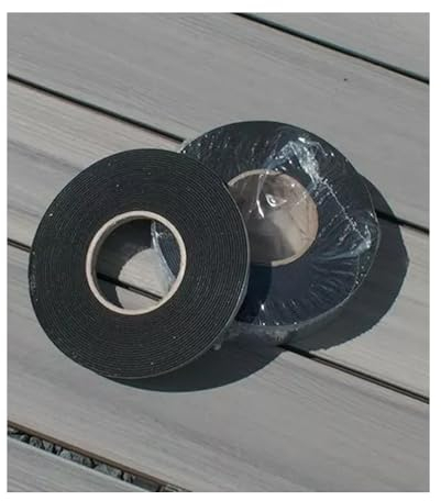 Sicherungsband für WPC UK, schwarz, Rolle 10 Meter, einseitig selbstklebend