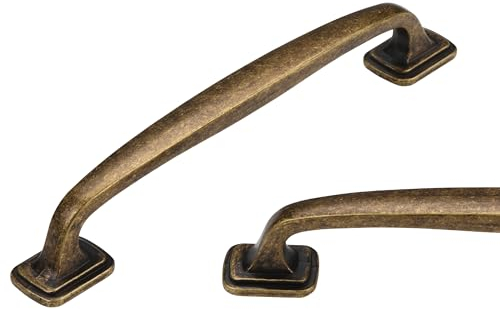 SYZOW 6 Piezas tiradores armarios vintage bronce,Tiradores Cocina 96mm Armarios vintage Tiradores de Muebles bronce Distancia del Agujero 96mm