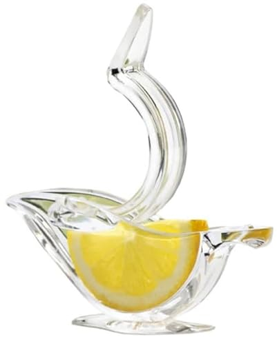 Presse Citron Individuel Design Deluxe, Presse-Agrumes Manuel (2PCS Blanc transparent)