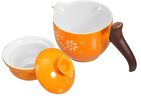 LIFKOME Tetera De Ceramica Teteras Hirviendo Fabricante De Té De Filtro Tetera De Porcelana Con Filtro Juego De Te Kung Fu Teteras De Porcelana Tetera Japonesa Único Japón Viajar Cerámica