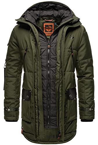 STONE HARBOUR Herren Winterjacke Winterparka Parka Jacke Mantel Wintermantel warm gefüttert Tahaa S-XXL