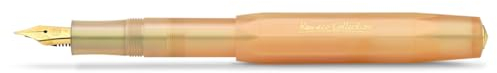 Kaweco COLLECTION Fountain Pen Apricot Pearl I Premium Reservoir Pen with Steel Nib for Ink Cartridges I Sport 13 cm I Nib: F (Fine)