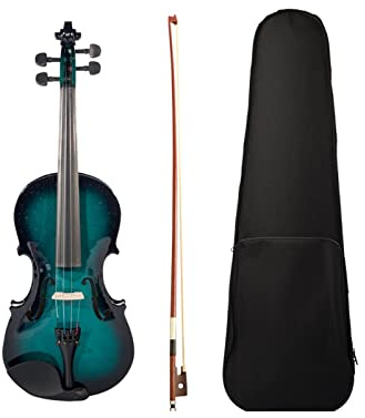 Geige Acoustic 1/8 Violine Geige/Case Bow Blue Black Für Studenten Violine Zubehör Violine