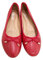 Ladies Flat Ballet Ballerina Pumps Plain Womans Work School Dolly Shoes SZ 3-8 (Red, UK Footwear Size System, Adult, Women, Numeric, Medium, 6)