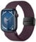 HITZEE Compatible with Apple Watch Strap 49/46/45/44/42/41/40/38mm, Nylon Stretchy Braided Band Magnetic Clasp Designed for Apple Watch Ultra 2 Series 10 9 8 7 SE 6 5 4 (42/44/45/46/49, Dark Cherry)