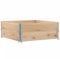 vidaXL Fioriera da Giardino 100x100 cm in Legno Massello di Pino, fioriera, fioriera da patio, fioriera per pomodori, fioriera da esterno