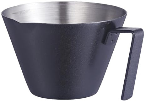 Robuster Espressokrug, Espressokanne aus Edelstahl, Espressokrug, 100 ml Edelstahl-Krug für Bar, Hotel, Haushalt, Küche