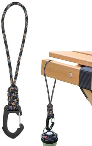 Schlüsselband, Schlüsselband - Multifunktionaler Anti-Verlust-Karabiner-Schlüsselanhänger,Seven Core Lanyard, Dreieck-Schnalle, Clip-Haken für Rucksack, Camping, Wandern,