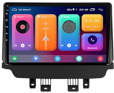 MLXABH Radio estéreo para automóvil de 9 pulgadas y 2 Din con Android 13 y pantalla táctil con Bluetooth para Mazda CX-3 CX3 DK/2 DJ 2014-2023, con Carplay AHD, cámara de respaldo, navegación GPS, co