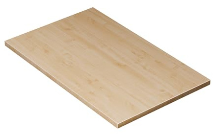KESSLER PRO Tischplatte, Spanplatte, 25mm, verstärkte Kante Ahorn 80x50 cm