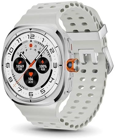 New U8 Ultra AMOLED Android 9.0 Smart Watch Men 4G 5G SIM Card WiFi GPS Compass 128GB Smartwatch Rotating Camera Sport Watch 2025 (Silver,4GB 64GB)